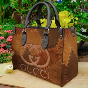 Gucci brown luxury brand fashion premium women small handbag purse for beauty