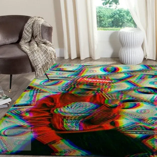 supreme fashion logo limited luxury brand rug carpet home decor 10