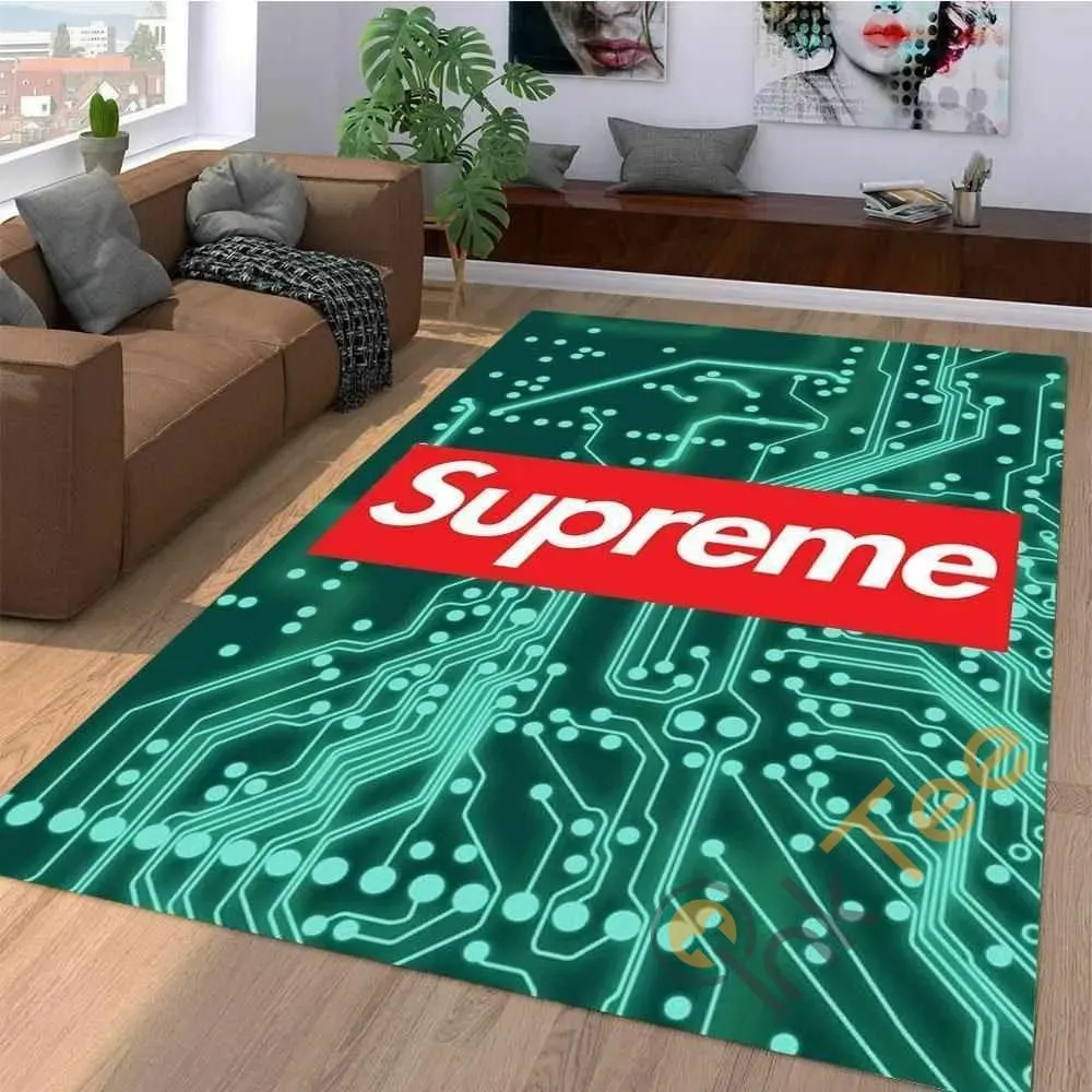supreme fashion logo limited luxury brand rug carpet home decor 09