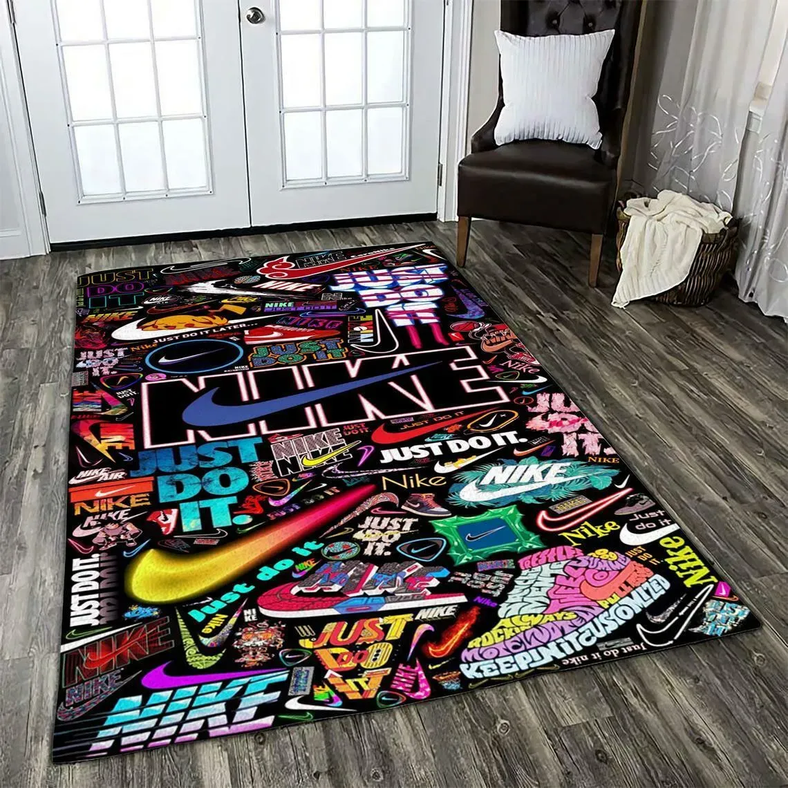 nike fashion logo limited luxury brand rug carpet home decor