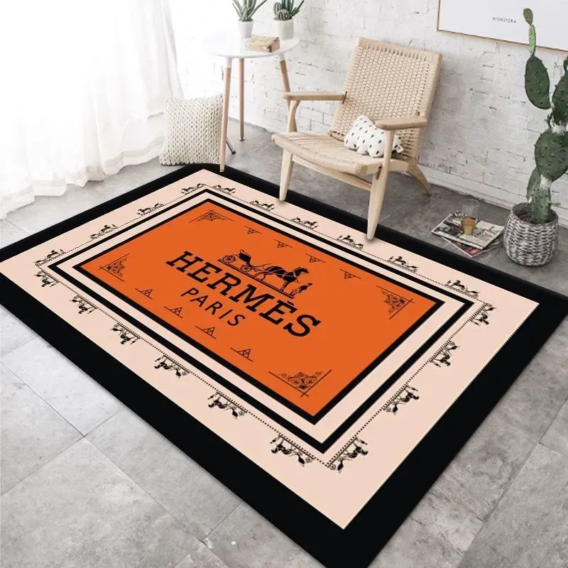 hermes fashion logo limited luxury brand rug carpet home decor 12