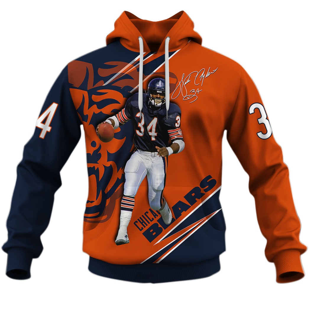 Chicago Bears Walter Payton #34 Limited Edition 3D All Over Printed Shirts For Men & Women - WinGear.shop - Personalize Your Own New & Retro Sports Jerseys, Hoodies, T Shirts