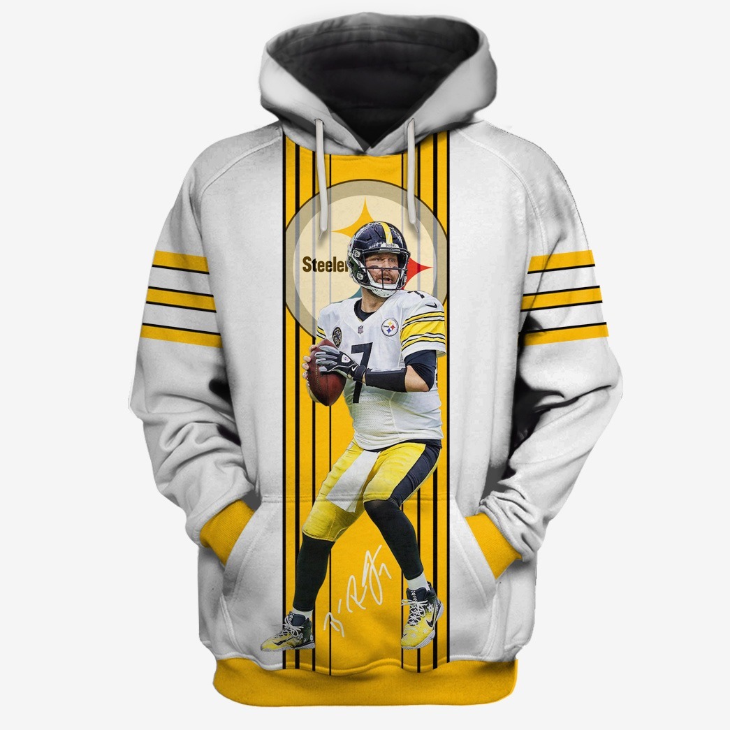 NFL Pittsburgh Steelers #7 Ben Roethlisberger Limited Edition 3D All Over Printed Shirts For Men & Women - WinGear.shop - Personalize Your Own New & Retro Sports Jerseys, Hoodies, T Shirts