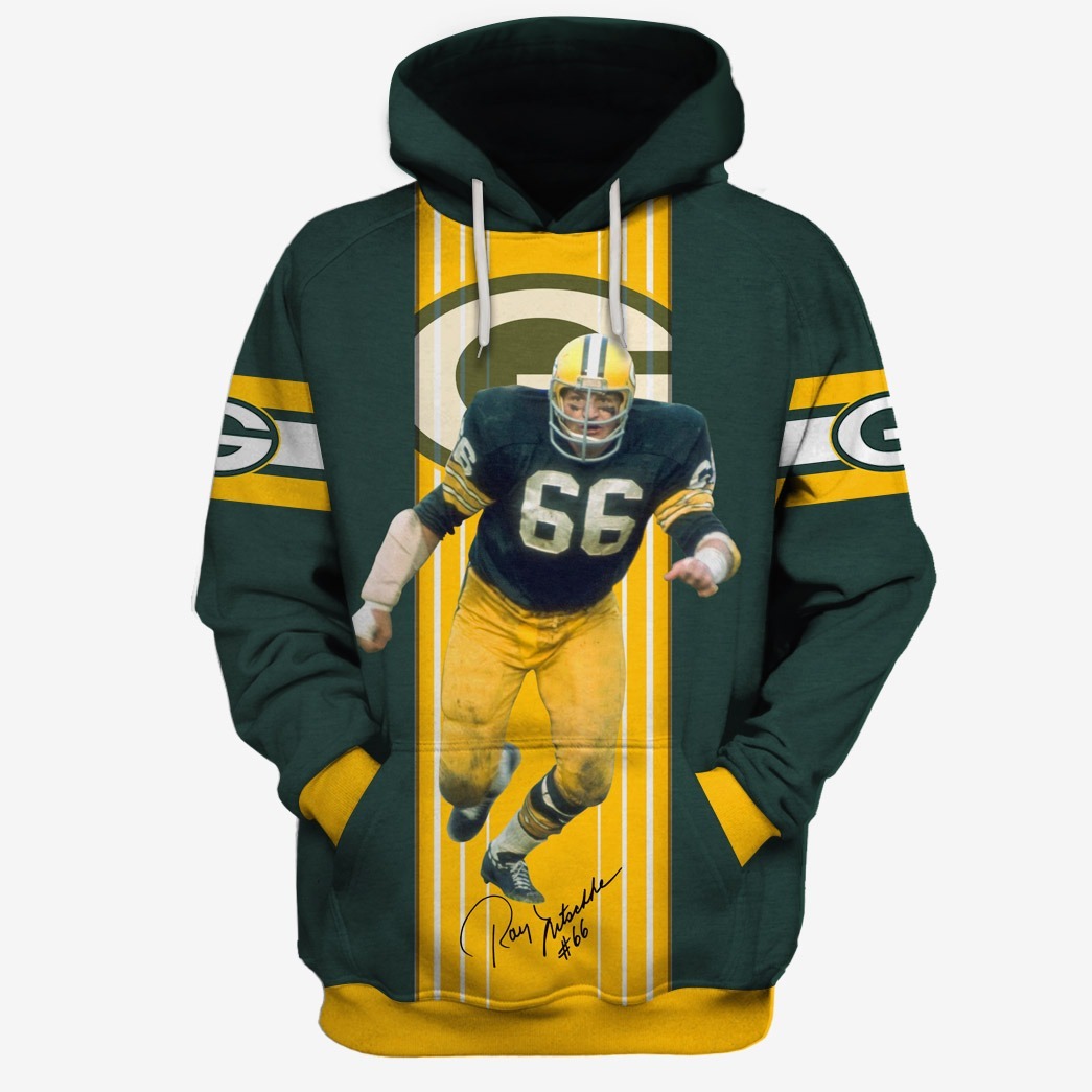 NFL Green Bay Packers Ray Nitschke #66 Hoodie T-Shirts - WinGear.shop - Personalize Your Own New & Retro Sports Jerseys, Hoodies, T Shirts