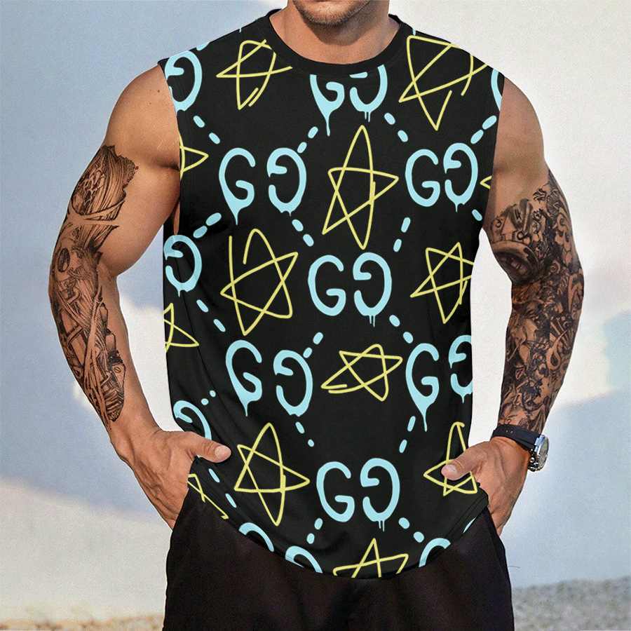 Gucci Tanktop Luxury Summer Outfit For Men GCTT-023