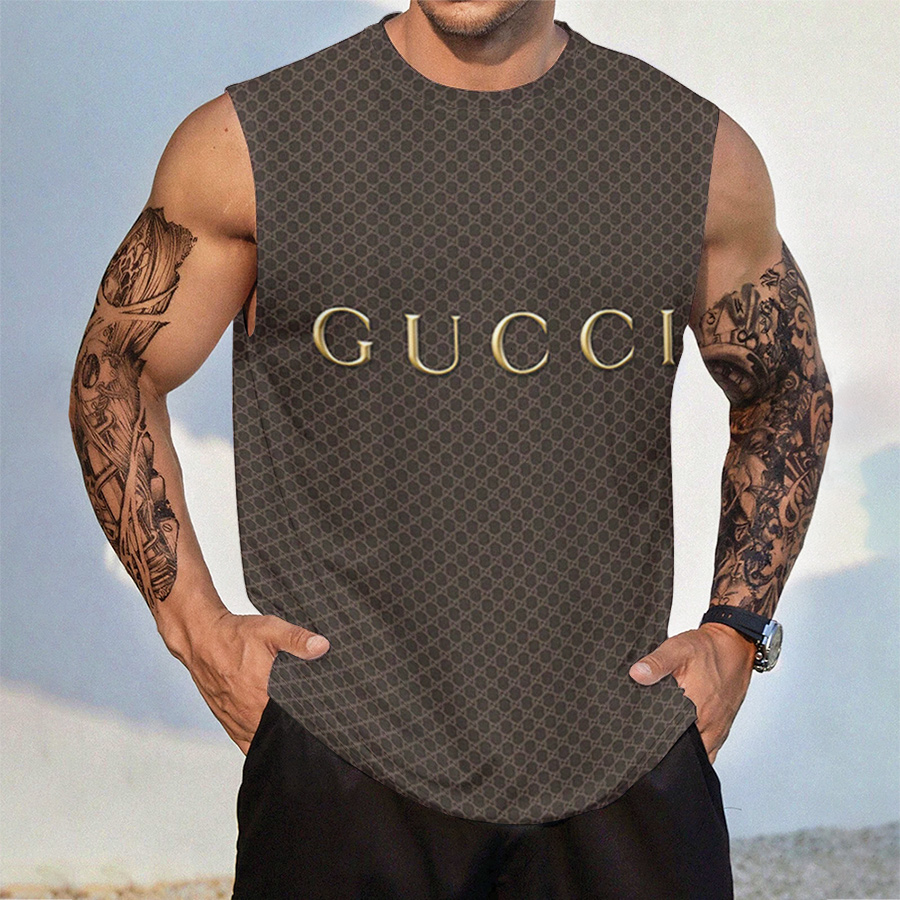 Gucci Tanktop Luxury Summer Outfit For Men GCTT-025