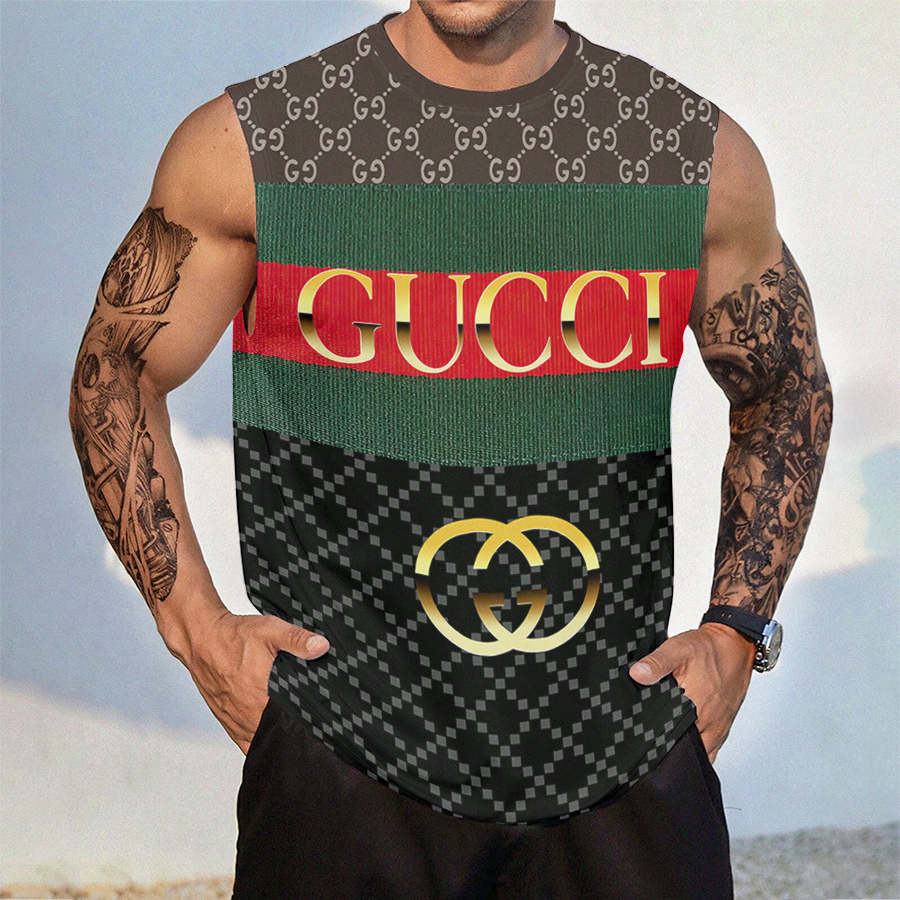 Gucci Tanktop Luxury Summer Outfit For Men GCTT-027