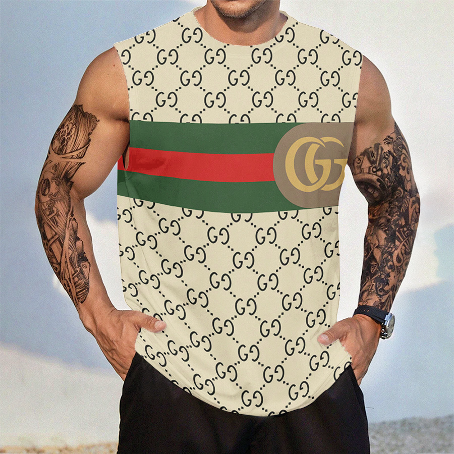 Gucci Tanktop Luxury Summer Outfit For Men GCTT-030