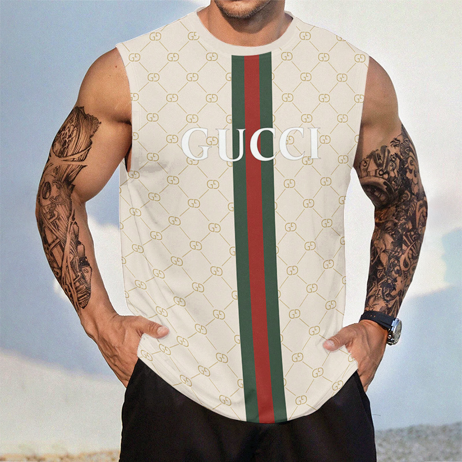 Gucci Tanktop Luxury Summer Outfit For Men GCTT-031