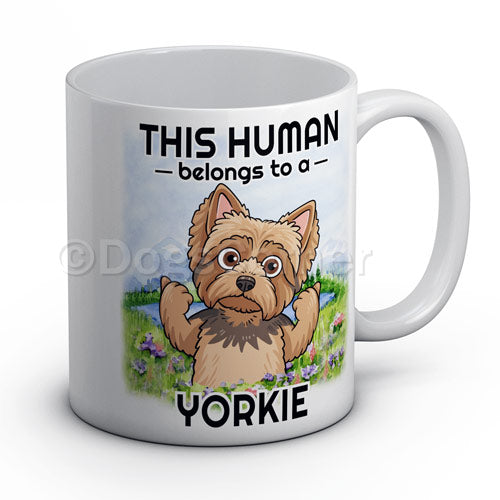 This Human belongs to Yorkie Mug