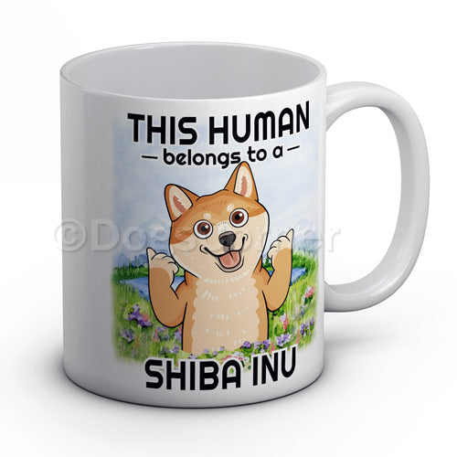 This Human belongs to Shiba Inu Mug