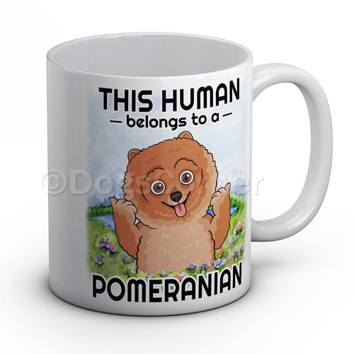 This Human belongs to Pomeranian Mug
