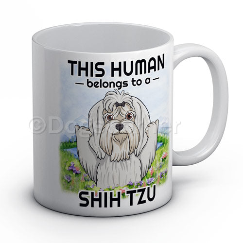 Human belongs to Shih Tzu Mug