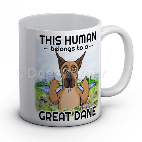 This Human belongs to Great Dane Mug