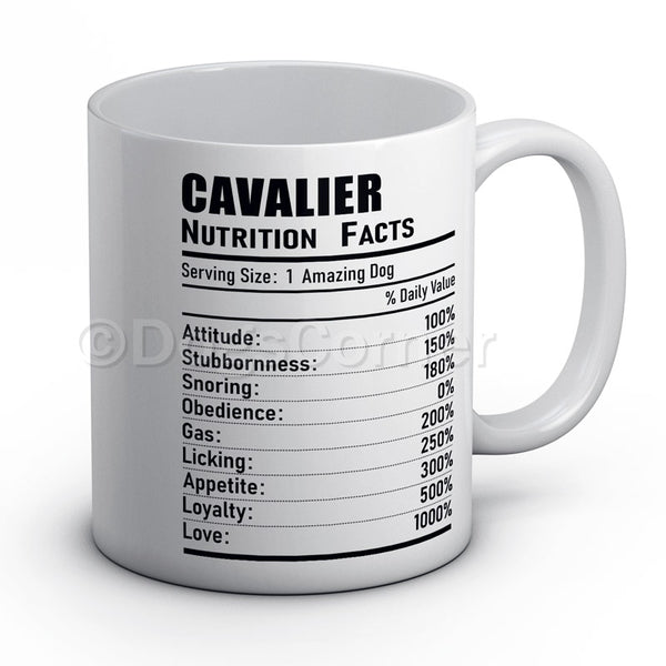 Cavalier Nutrition Facts Mug