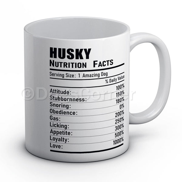 Husky Nutrition Facts Mug