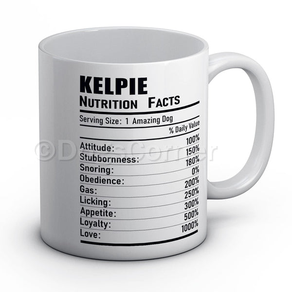 Kelpie Nutrition Facts Mug