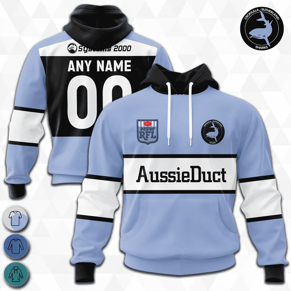Crounulla Sutherland Sharks 1988 NRL Retro Jerseys