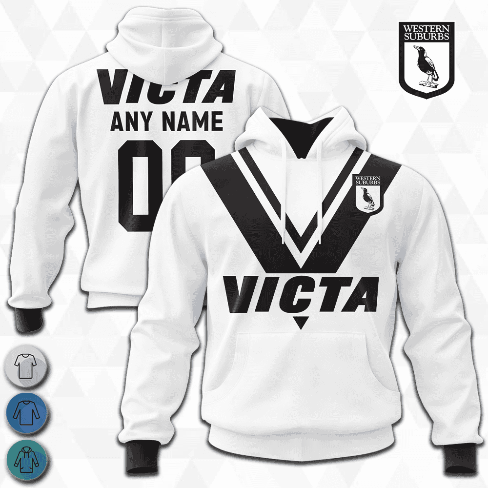 Western Suburbs Magpies 1978 Reverse NRL Retro Jerseys