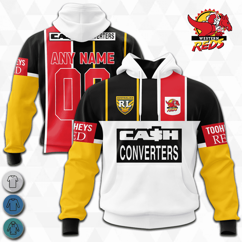 Western Reds 1995 NRL Retro Jerseys