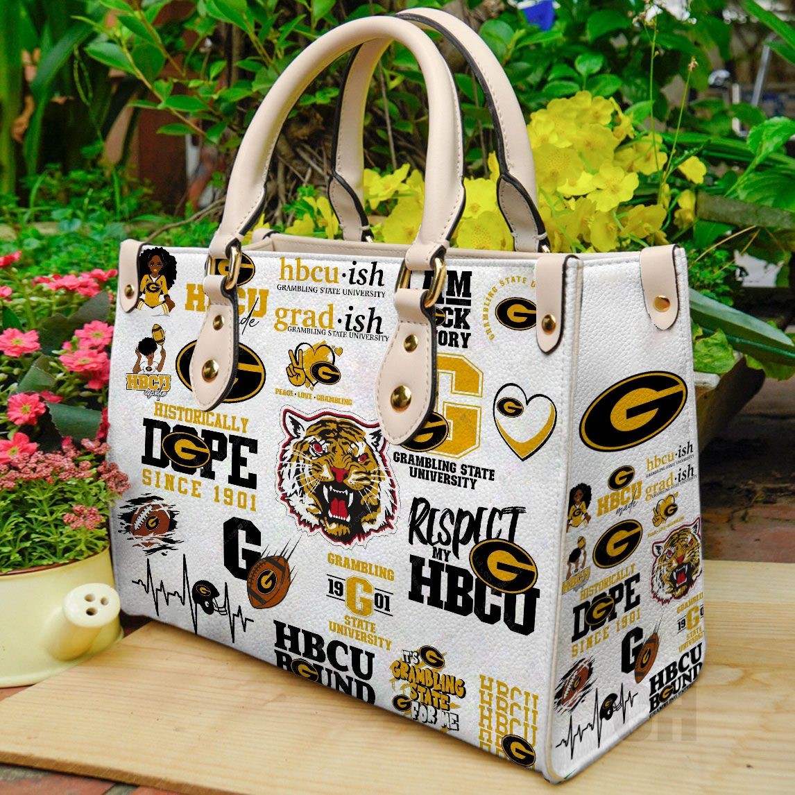 Grambling State Tigers Women Leather Handbag - WinGear.shop