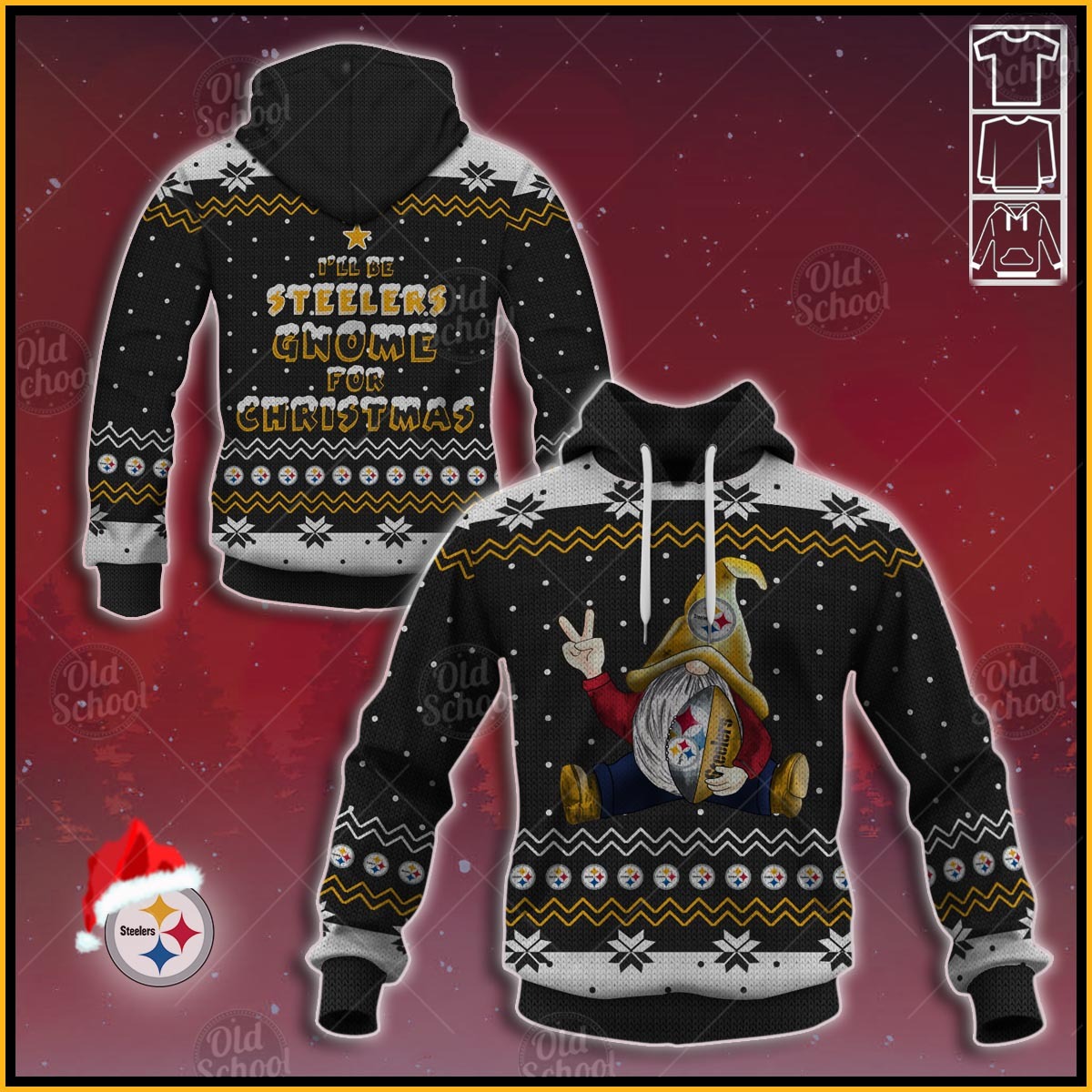 NFL Pittsburgh Steelers Gnome Ugly Christmas Sweater Print Style 2020 - WinGear.shop - Personalize Your Own New & Retro Sports Jerseys, Hoodies, T Shirts