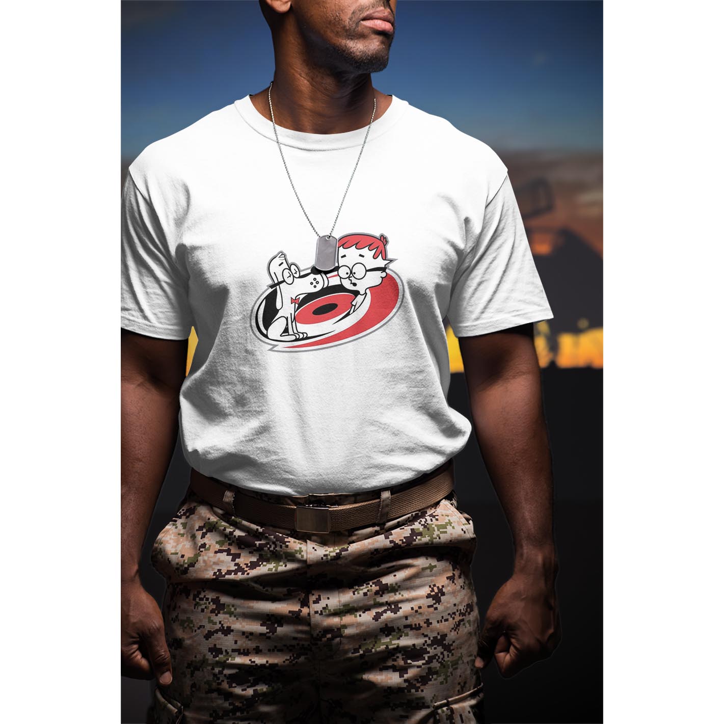 Tee shirt,Hoodie, Sweater cartoon character Carolina Hurricanes logo-Mr. Peabody & Sherman