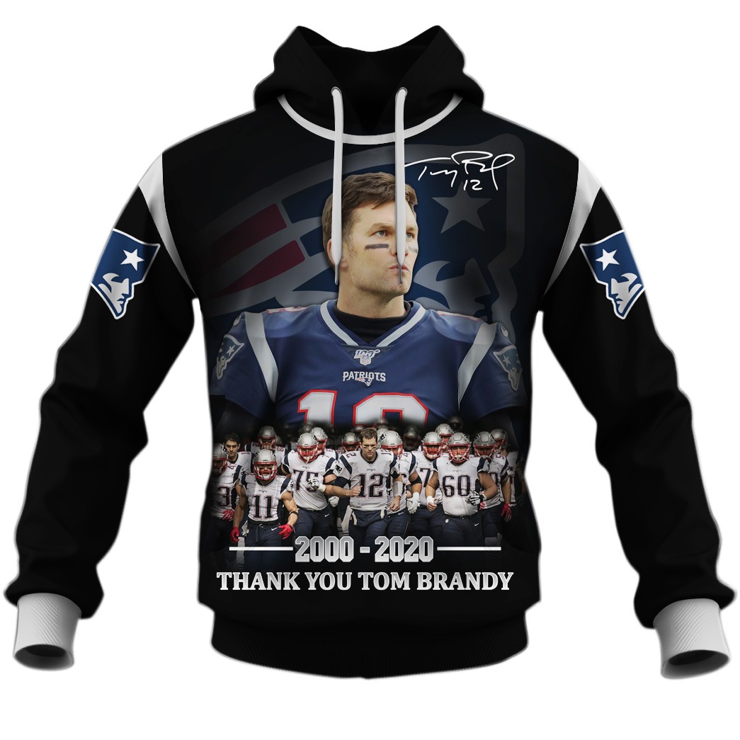 New England Patriots Thank You Tom Brady #12 Limited Edition 3D All Over Printed Shirts For Men & Women - WinGear.shop - Personalize Your Own New & Retro Sports Jerseys, Hoodies, T Shirts