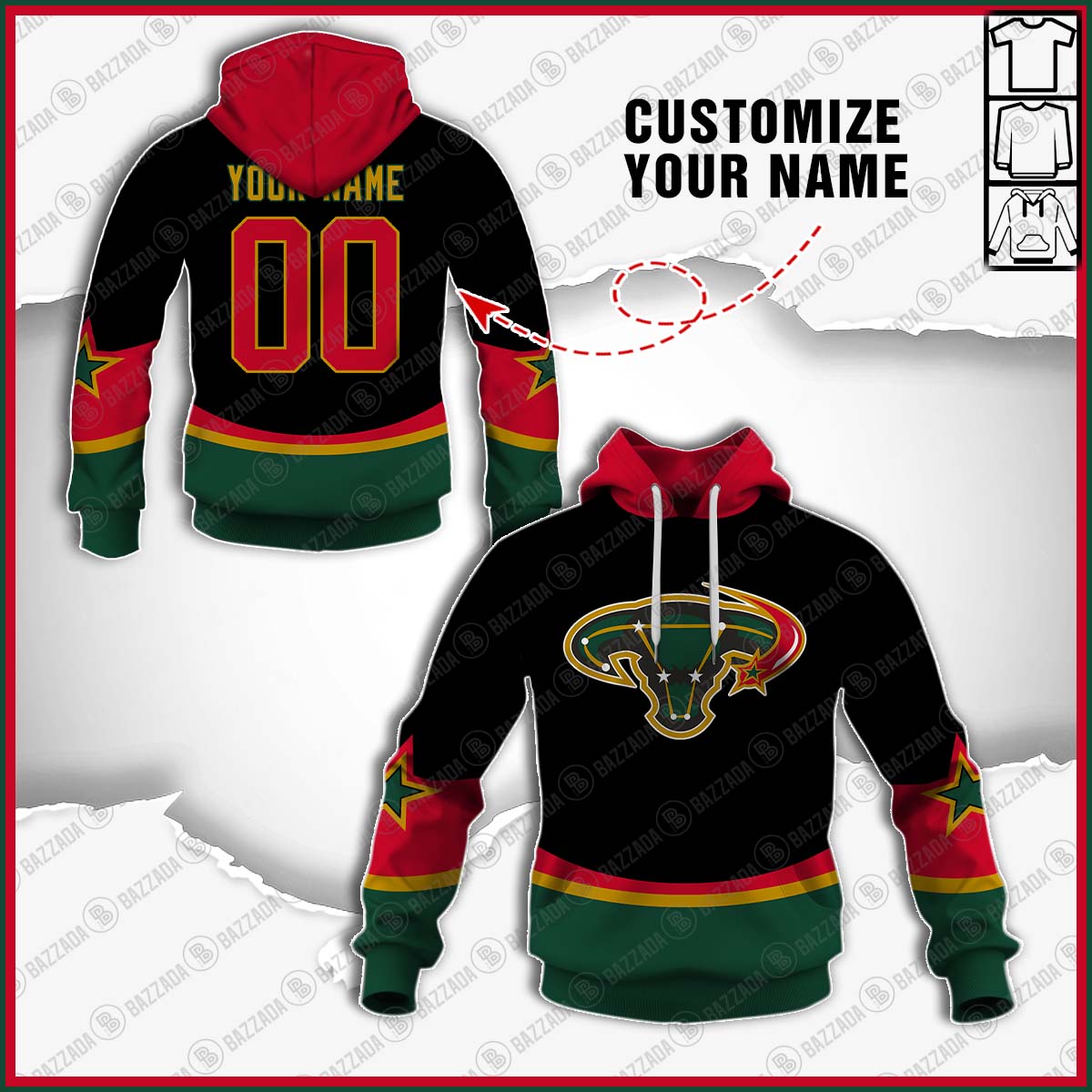 Personalized name and number Vintage NHL Hockey Dallas Stars Throwback Jersey 2005-2006