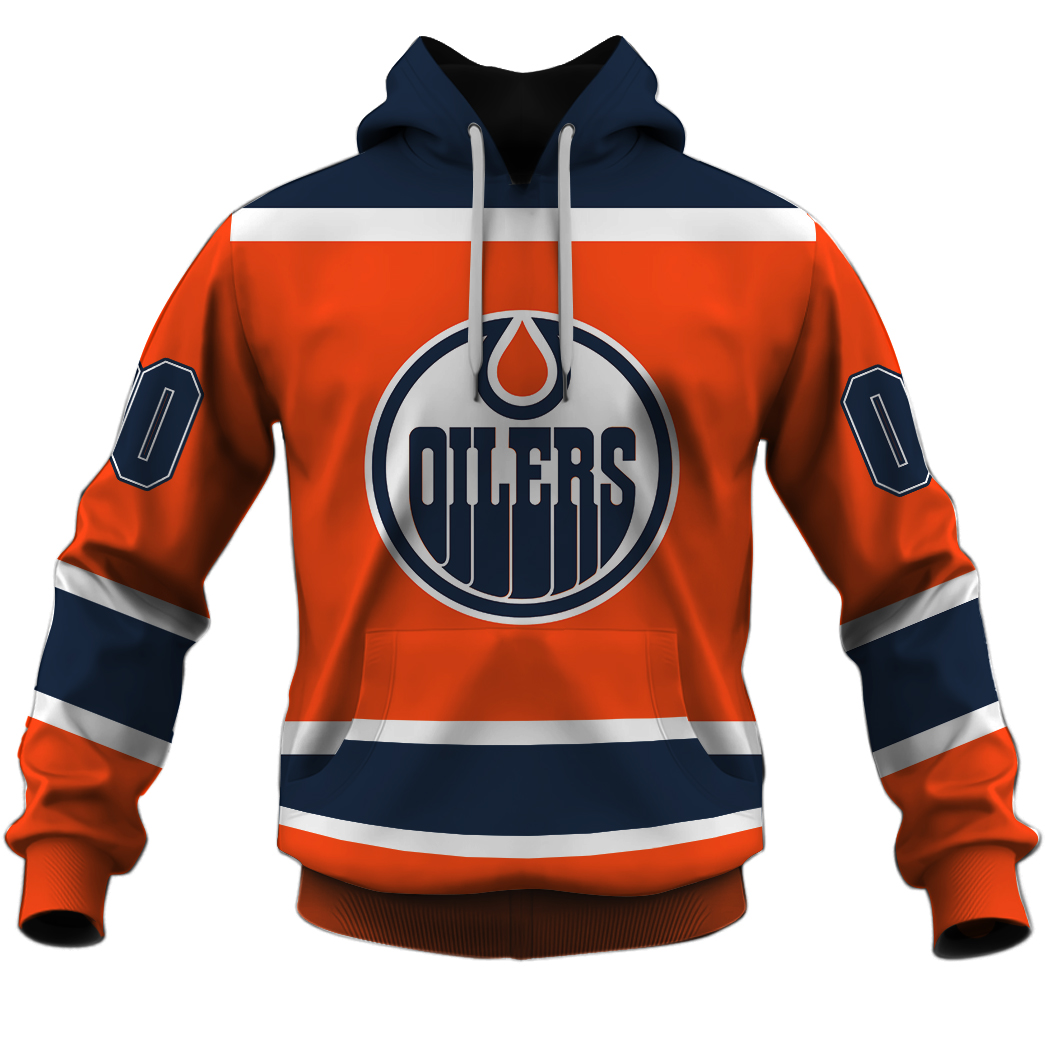 Personalized name and number Vintage NHL Edmonton Oilers Hockey Jersey 1970