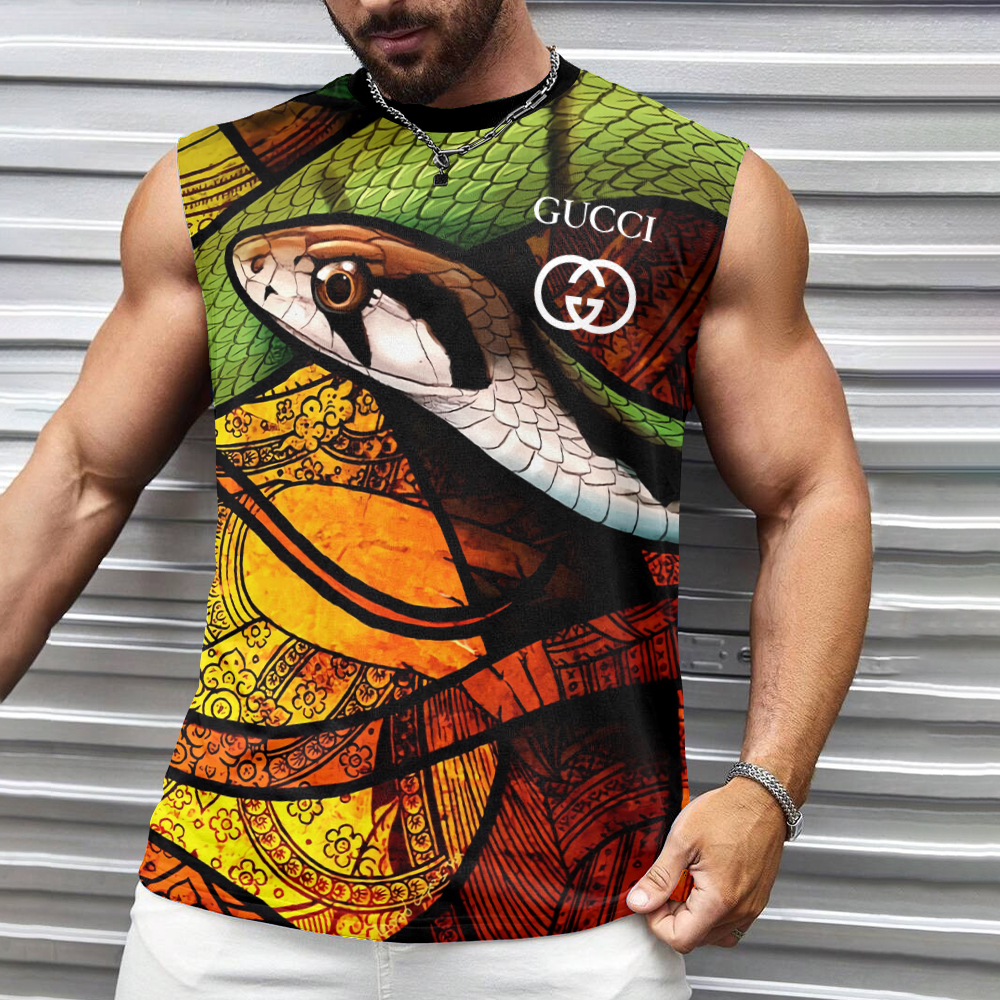 Gucci Tanktop Luxury Summer Outfit For Men GCTT-066