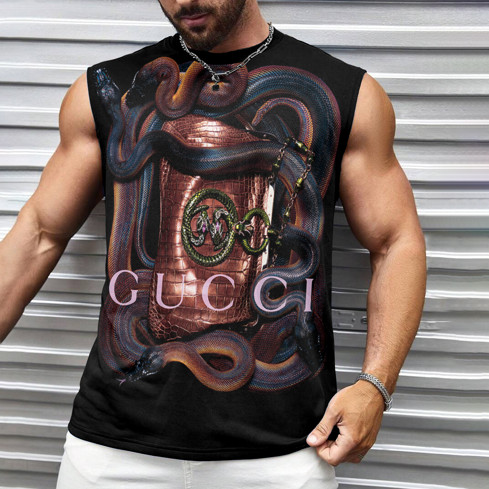 Gucci Tanktop Luxury Summer Outfit For Men GCTT-056