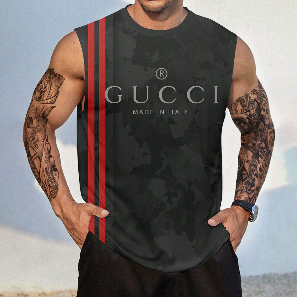 Gucci Tanktop Luxury Summer Outfit For Men GCTT-012