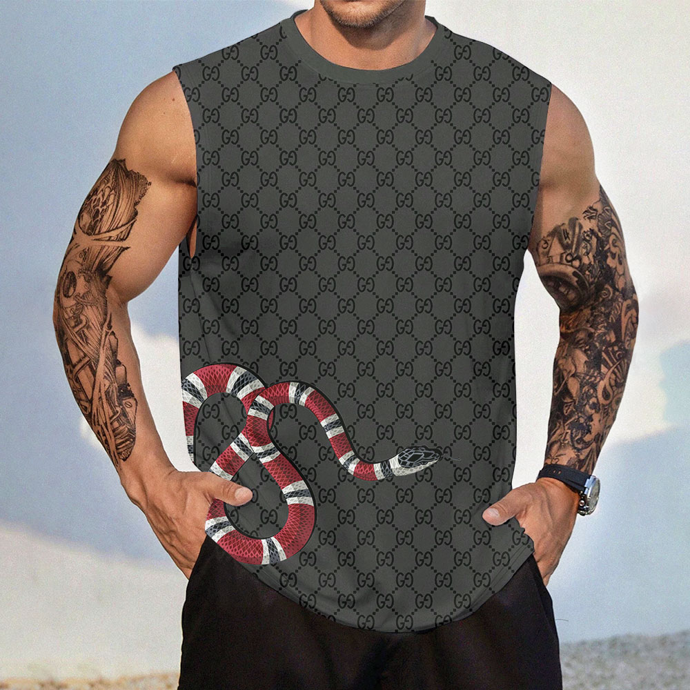 Gucci Tanktop Luxury Summer Outfit For Men GCTT-011