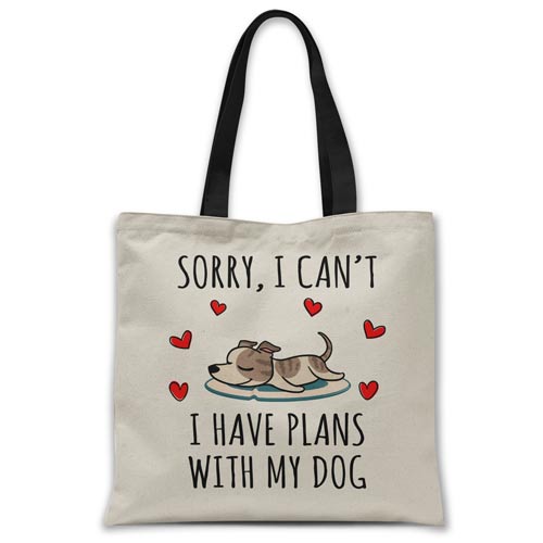 Sorry, I have plans with my dog (Whippet) Tote bag