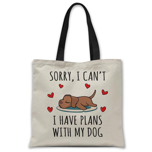 Sorry, I have plans with my dog (Vizsla) Tote bag