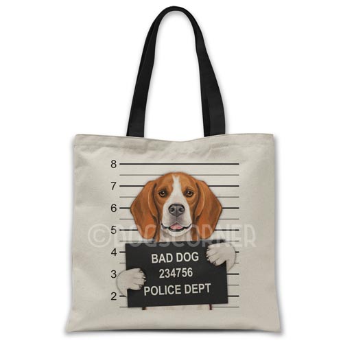 Beagle Mugshot Tote bag