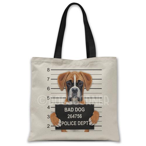Boxer Mugshot Tote bag