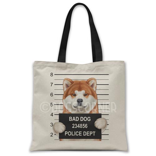 Akita Mugshot Tote bag
