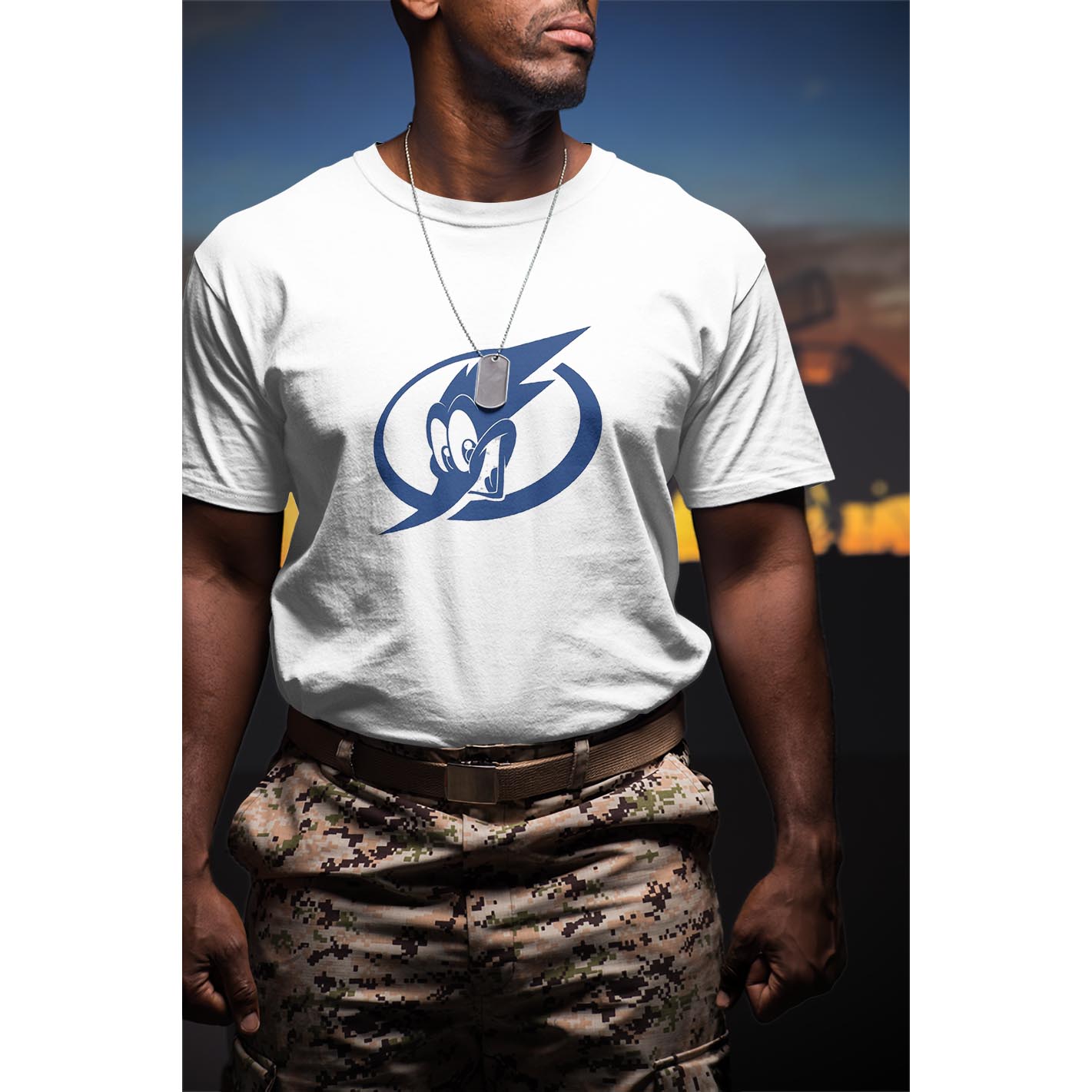 Tee shirt,Hoodie, Sweater cartoon character Tampa Bay Lightning logo-Woody Woodpecker