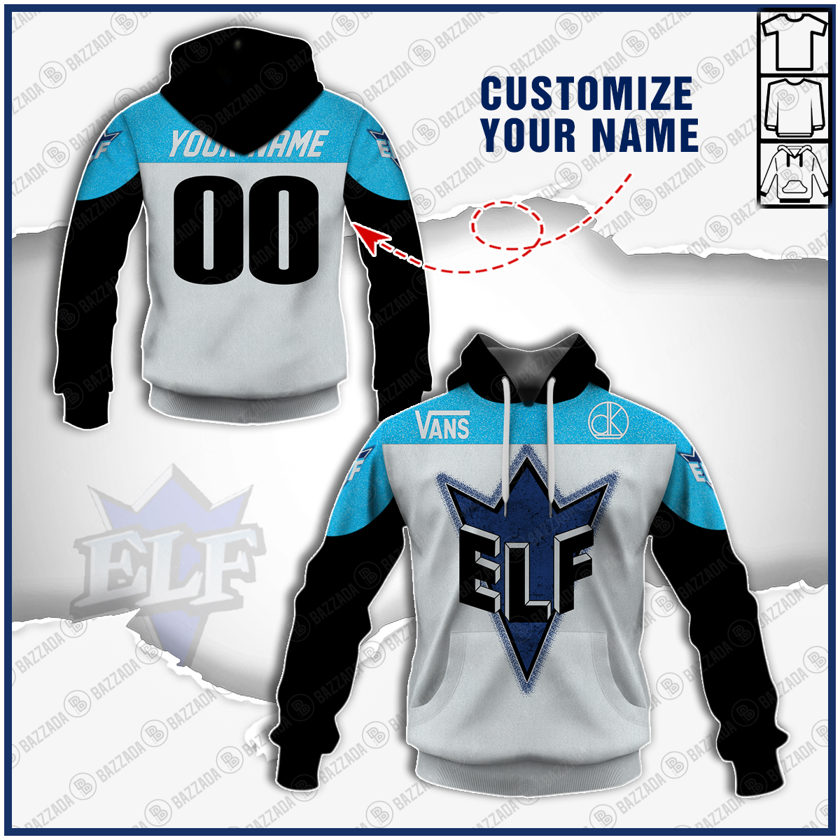 ELF RACING TEAM 001 OLD SCHOOL BIKE JERSEY CLASSIC BMX JERSEY RACE BIKE SHIRT VINTAGE- Personalize name and number