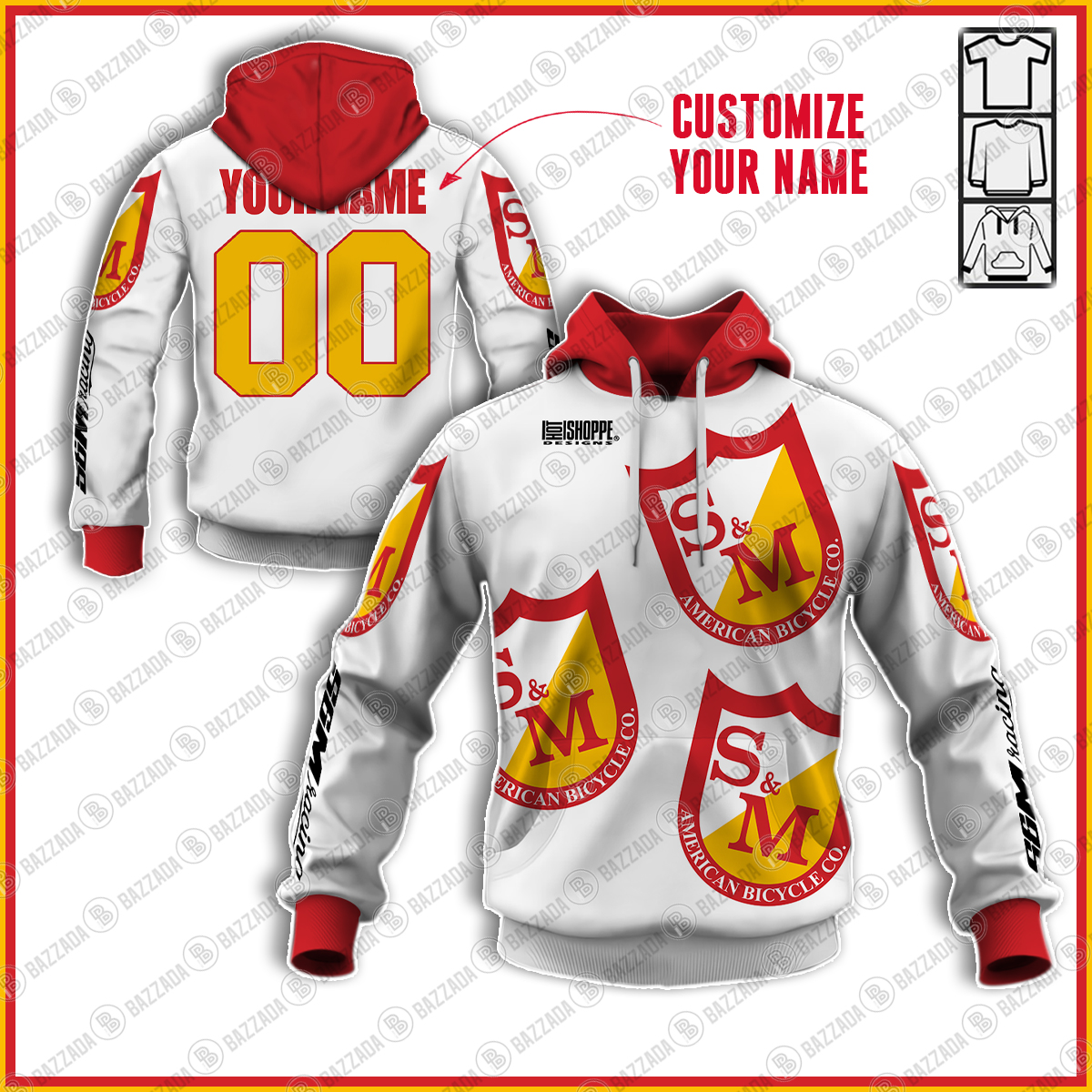 S&M RACING TEAM 001 OLD SCHOOL BIKE JERSEY CLASSIC BMX JERSEY RACE BIKE SHIRT VINTAGE- Personalize name and number