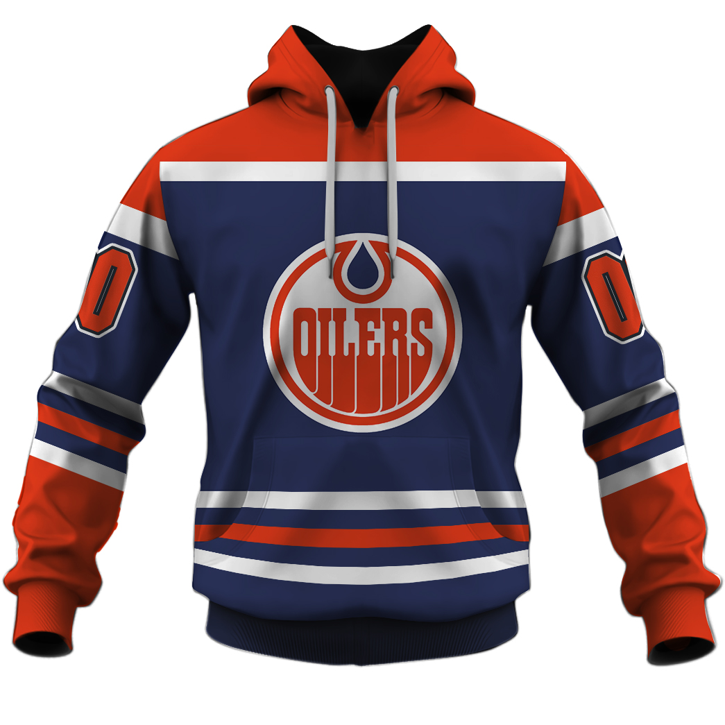 Personalized name and number Vintage NHL Edmonton Oilers Hockey Jersey 1975