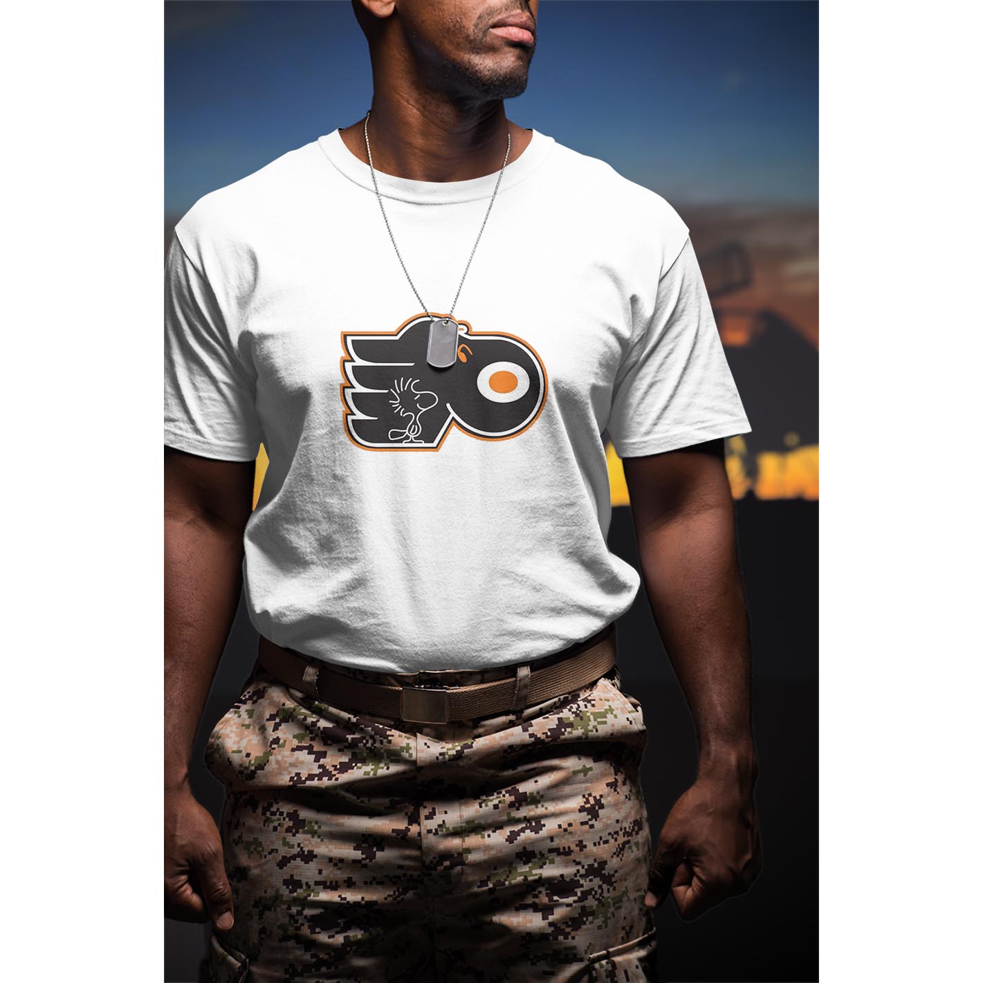 Tee shirt,Hoodie, Sweater cartoon character Philadelphia Flyers logo-Snoopy & Woodstock