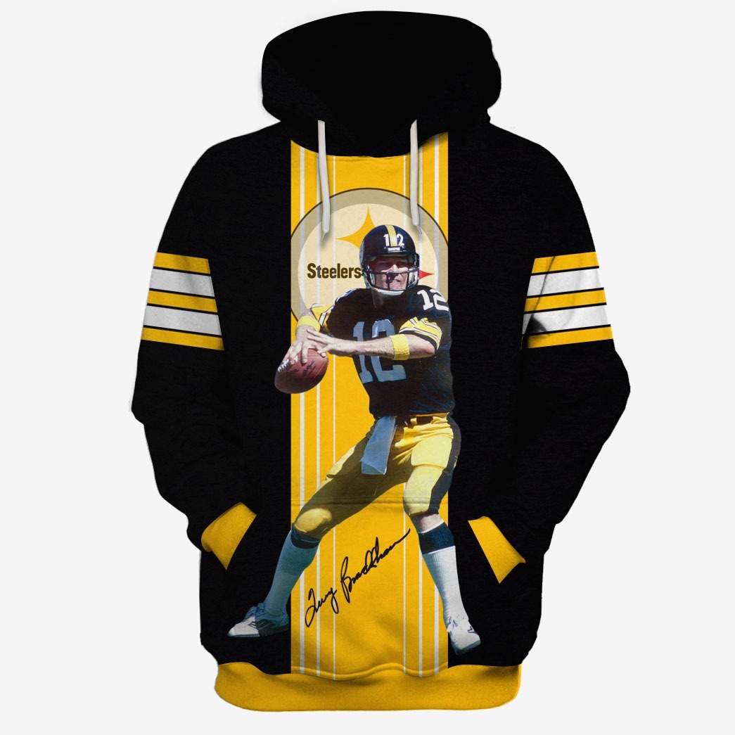 NFL Pittsburgh Steelers Terry Bradshaw #12 Limited Edition 3D All Over Printed Shirts For Men & Women - WinGear.shop - Personalize Your Own New & Retro Sports Jerseys, Hoodies, T Shirts