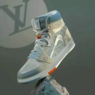 Limited edition Custom Air Jordan 1 x LV Monogram