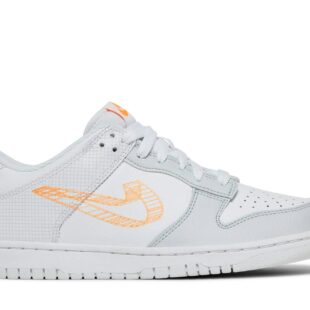 Nike Dunk Low '3D Swoosh Grey White Orange' DR0171-100